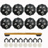 Self Adhesive Caster Wheels - 8 PCS 360 Swivel Appliance Rollers, Heavy