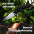 DURATECH Folding Pocket Knife, 3-1/4" Satin 8CR13MOV Blade, Black G10 Handle for EDC