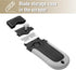 Set 10 Bates- Razor Blade Scraper, Grey, Locking Razor Scraper with Extra Stainless Steel Blades, Window Scraper