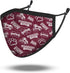 Fabrique Innovations NCAA Mississippi State Bulldogs, 100% Cotton, Double Layer, Washable & Reusable, Non-Medical