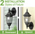 Bulbs, 1 Pack, EMART Dusk to Dawn Plastic Outdoor Wall Light Fixtures with Waterproof and Anti-Corrosion Porch Sconces