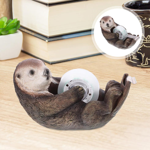 EXCEART Otter Tape Dispensers, Cute Cartoon Animal Tape Holders for Home Office Stationery Desk Organizer Supplies