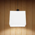 7.08X6.49X3.93 Inch Amosfun Rectangular Cloth Lampshade White Fabric Lamp Shade Replacement for Table and Floor Lamps
