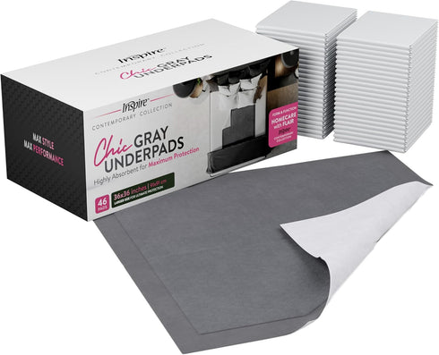 36" 36") Inspire Extra Large Super Absorbent Disposable Bed Pads for Chronic Incontinence Ultra Thick and Absorbent Bed