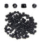 Juvielich 100Pcs M2 Hex Lock Nuts M2x0.4mm Carbon Steel Tiny Nylon Insert Hex