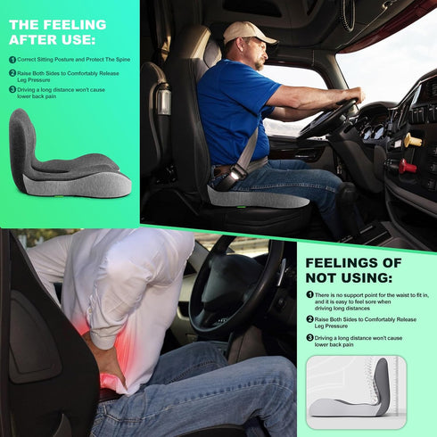 OuYezy Tailbone Buttocks Cushion for Office Chair Memory Foam Seat Pad for Butt Support Relief Ergonomic Chair Cushion