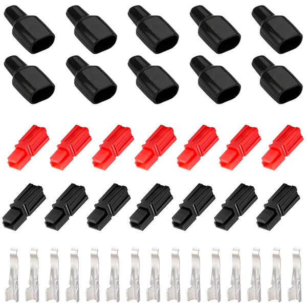smseace 10Pairs 45Amp Power Connectors - 4-6mm² (10-12AWG) Quick Connect/Disconnect Power Pole Connectors for