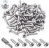 Glarks 51Pcs #8 x 1/2'' Button Head Torx Security Sheet Metal Screws Stainless