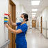 4 7-Inch Exam Room Flag System, Medical Door Status Sign for Doctor Offices, Hospitals, Clinics, Easy Identification