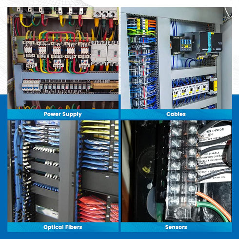 6 Sets Terminal Blocks, 6Pcs 4/5/6 Positions 600V 15A Dual Row Screw Terminal Strip Block + Insulated Terminals