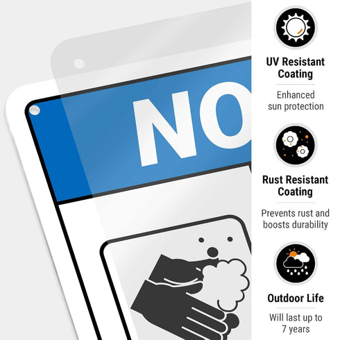 10x7 Inches, .040 Notice Use Hand Sanitizer Sign, Rust Free Aluminum, Fade Resistant, Made in USA