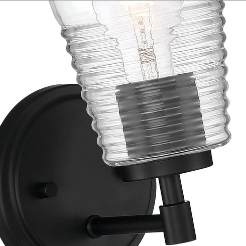 D230M-1B-MB 1-Light 60 Designers Fountain Ingo Wall Sconce, Watts, Matte Black