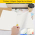 EUSOAR Graph Journal, 3 Packs Large A4, 8.5" x 11", 40 Sheets/80 Pages, 100gsm Thick Paper, Kraft Sketchbook
