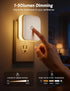 4 Pack 1-50LM Dimming 3CCT (3000K/4500K/6500K), Sujeet Night Light, Stepless LED Night Light with Night Lights Plug