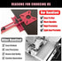 4in1 Router Milling Groove Bracket, Aluminum Alloy Circle Cutting Jig for Cabinet Hardware, Woodworking Router Guide