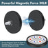 6Pcs 30LBS M5 1.69 Inch DIYMAG Rubber Coated Magnets, Adhesive Power Anti-Scratch Neodymium Large Magnet Base