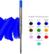 Monteverde Soft Ballpoint Refill (to fit Parker), Extra Fine Point, Blue/Black