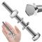 (10 Sets) 5/16-18x3" Hex Head Stainless Steel Bolts and Nuts with Flat & Lock Washers, 304 Stainless Steel 18-8