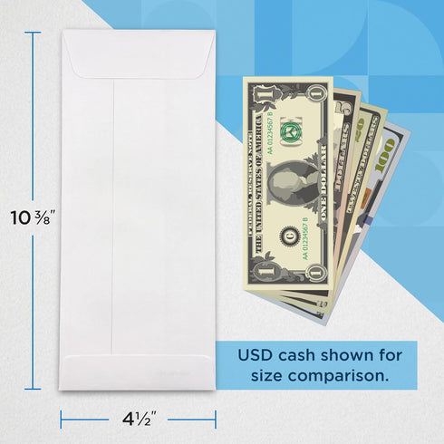Guardian Cashier Deposit Report Envelopes Self Seal Pack of 500 Cash Drop Envelopes for Small Businesses