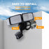 49W 5000K IP65 3 UME LED Security Lights Motion Sensor Light Outdoor, Daylight, Waterproof, Dusk to Dawn, Head Motion
