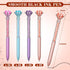 Sherr 100 Pack Big Crystal Diamond Pens, Cute Retractable Ballpoint Pens with Rhinestones, 4 Color Black Gel Ink