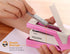 Bostitch Office InCourage Compact Stapler, Spring-Powered, BCA Pink (1588), Plastic Half Strip
