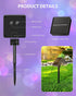 2 Pack 46Ft 120 8 IP65 Brightown Solar String Lights Outdoor, Each LED Solar String Lights for Outside with Modes