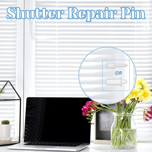 Eldraqth 60 Set Pcs Shutter Repair Pins Shutter Louver Spring Loaded Replacement Pins Repair Plantation Shutters Tool