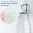 TidyHelper 100 PCS Outdoor Light Clips Clear (Small & Large), Adhesive Cable Clips for Wall Wire Holder Cable