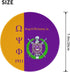 Psi Phi Mouse Pad Series, Anti-Slip Round Gaming Mouse Pad for Office Computer, 7.9 X 7.9 Inches