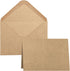 50 Pack Blank Cards and Envelopes 4.2 x 6.0 inches, Brown Blank