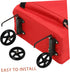 2pcs Unomor Heavy Duty Laundry Cart Wheels Rolling Shopping Cart Wheel Replacement