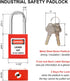 Gate Valve Lockout and Safety Padlock, 1 Set, Hose Bib Lock for Outdoor Faucet Knob, 1 to 2-1/2 in Dia Valve Handles,
