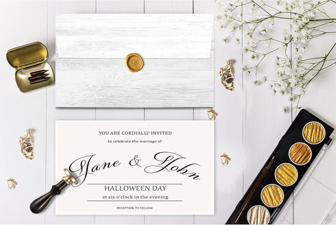 Rustic White Wood Grain Decorative Mailing Envelopes - #10 Business Letter Size - 80 Envelopes