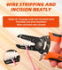 10-22 AWG Wire Stripper Cutter, Multi-Function Hand Tool with Professional Handle Design