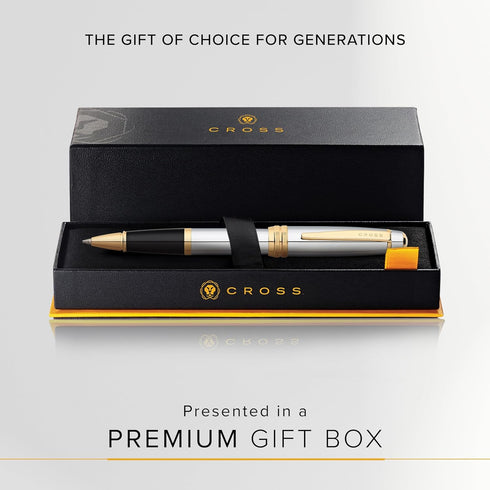 Cross Bailey Medium Point Refillable Rollerball Pen, Black Ink, Premium Gift Box