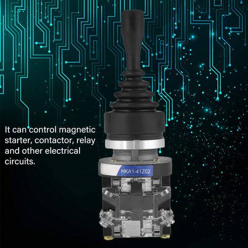 1pc Joystick Switch, 2 NO Bidirectional Reset HKA1-41Z02 2-Position Return Momentary Joy Stick