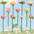 Leery 12 Pieces Mixed Multicolor Rose Ballpoint Pens, Plush Pens for Valentine's Day, Mother's Day, Office Supplies