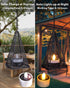 4 Pack Solar Hanging Lights Outdoor, Hanging Lanterns Candle Holder with Solar Tea Lights Candles Outdoor Waterproof