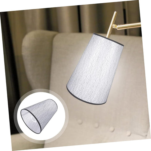 jojofuny Replacement Drum Lamp Shade Base for Table and Floor Lamps Sturdy and Cloth Design Elegant Household Lighting