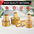 EFIELD Pex Barb Crimp Brass Fittings (Pack of 5) 3/4 Inch x 1/2 Inch Male NPT Adapter, ASTM F1807