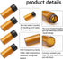 5ml Small Sample Vials, 50Pcs Amber Glass Sample Bottles with Screw Cap for Laboratory, Liquid, Water, Seeds