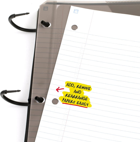 Five Star Flex Refillable Notebook + Study App - College Ruled Paper, 1 Inch TechLock Ring Binder, 200 Sheet Capacity,