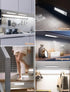 14 Inch Dimmable Closet Counter 3 Pack Under Cabinet Motion Sensor Lighting: Rechargeable Lights Indoor - Battery