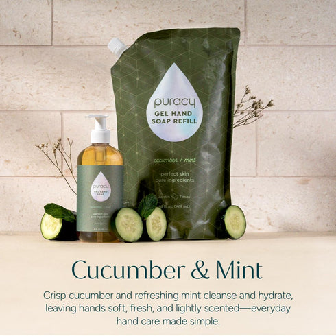 (48 fl.oz, Puracy Organic Hand Soap, For the Professional Hand Washers We've All Become, Moisturizing Natural Gel Hand