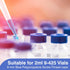 ALWSCI 9-425 HPLC Screw Thread Caps with Septa, 100 pcs/pk, White PTFE/Red Silicone