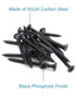 50pcs #8 x 1-3/4" Flat Head Phillips Drywall Screws, Fine Thread Sharp Point Wood Screw, Carbon Steel 1022A