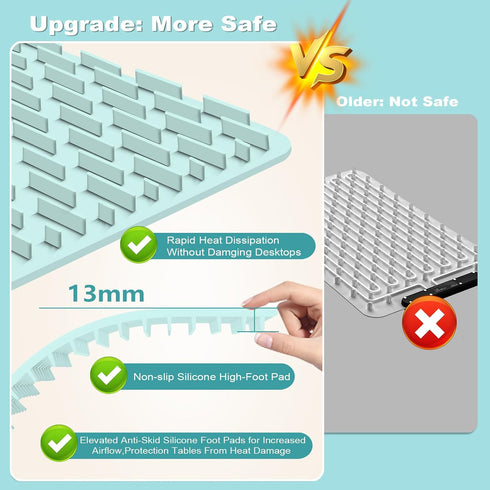 7-Level Warming Mat for Food Warmer Heating: Electric Silicone Hot Trays & Warm Buffer Plate Temperature
