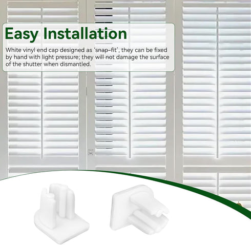 IFERLA 4, Vinyl Shutter Tilt Bar End Cap Variety Plantation Shutter Repair Kit Fit Plantation/Hunter Douglas/Breezeway