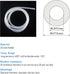 Silicone Tubing 9.6 x 14.6mm/0.38" x 0.57"(IDxOD) 3.28Ft/1m Length Flexible Transparent Peristaltic Pump Tube Silicone Rubber Tube Air Hose Water Pipe for Pump Transfer